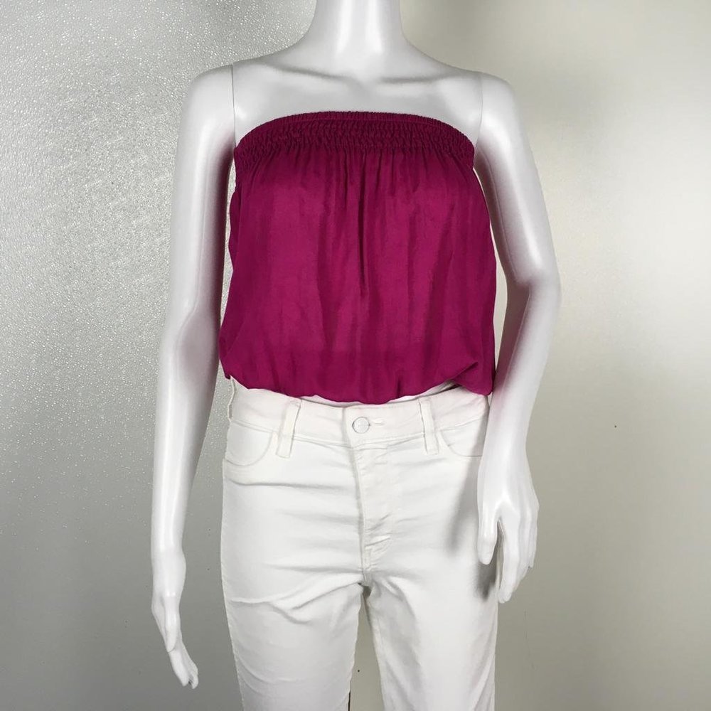 NWT Ramy Brook Women's Yanni Top Cover-Up Size XS Fuchsia Sz XS